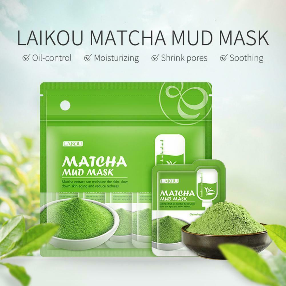 [HCM][Dành Cho Da Dầu ] Mặt Nạ Bùn Trà Xanh Matcha Mud Mask LAIKOU - Kiểm Soát Dầu Mụn Thu Nhỏ Lỗ Chân Lông Làm Trắng Da Loại Bỏ Mụn Đầu Đen Chăm Sóc Da