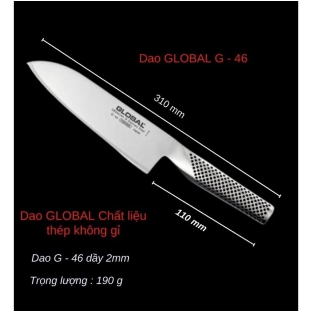Dao Kéo  GLOBAL YOSHIKIN Nhật Bản thái lóc thịt, cá đầu nhọn- đầu vuông, dao gọt trái cây siêu sắc.