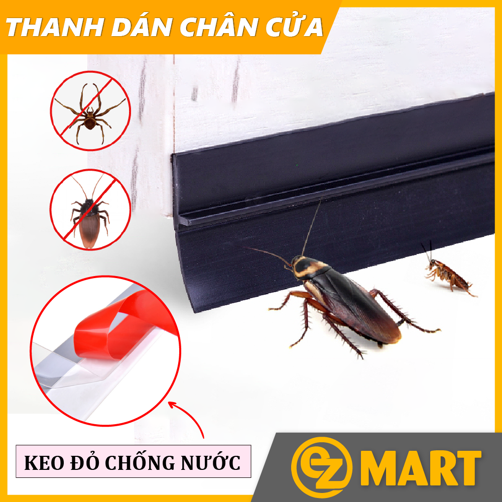 Thanh Dán Chân Cửa Dài 1 Mét Chống Bụi Chống Côn Trùng - Nhựa PVC Cao Cấp EZMART
