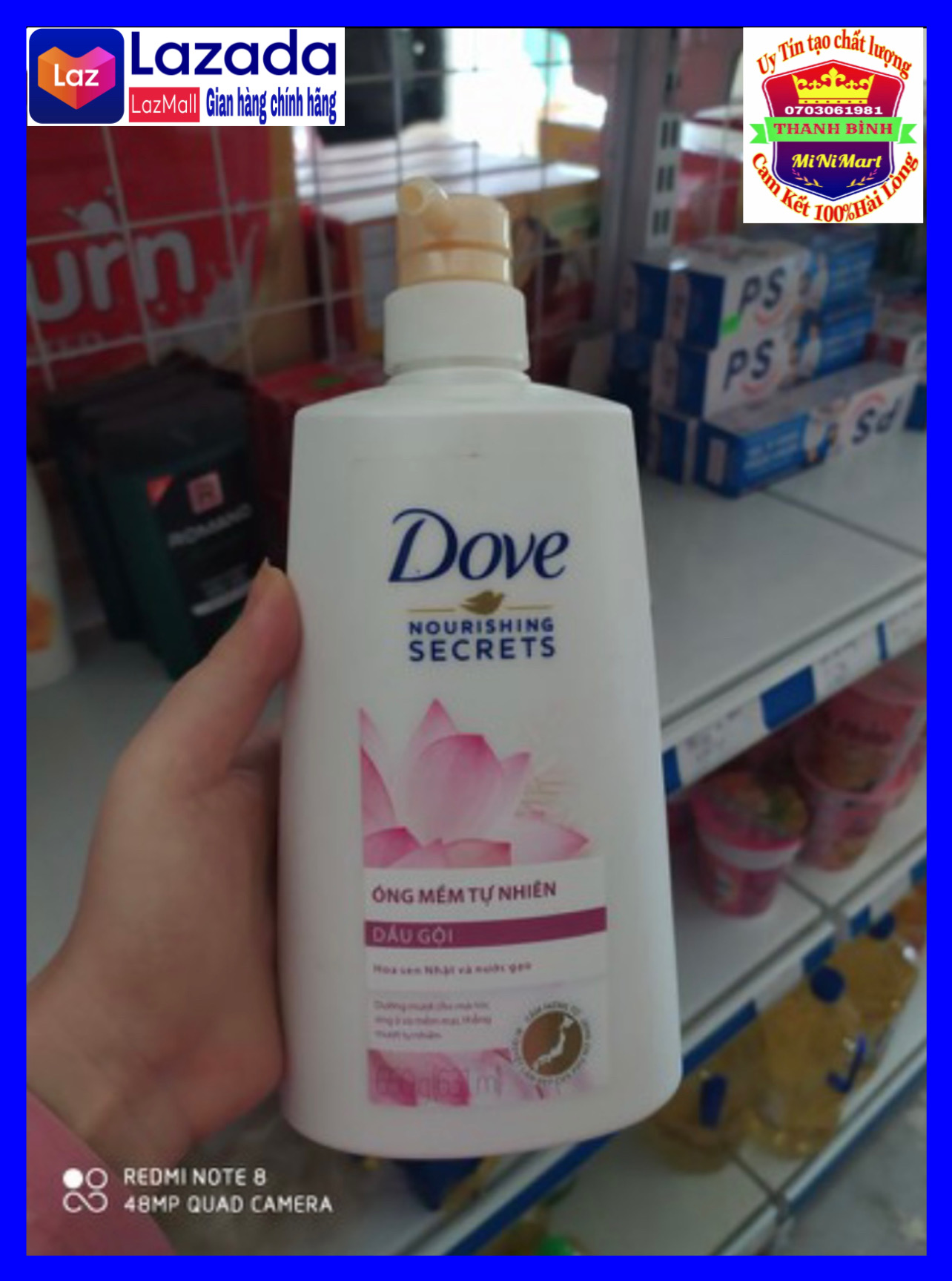 Dầu gội dove hoa sen nhật 650g