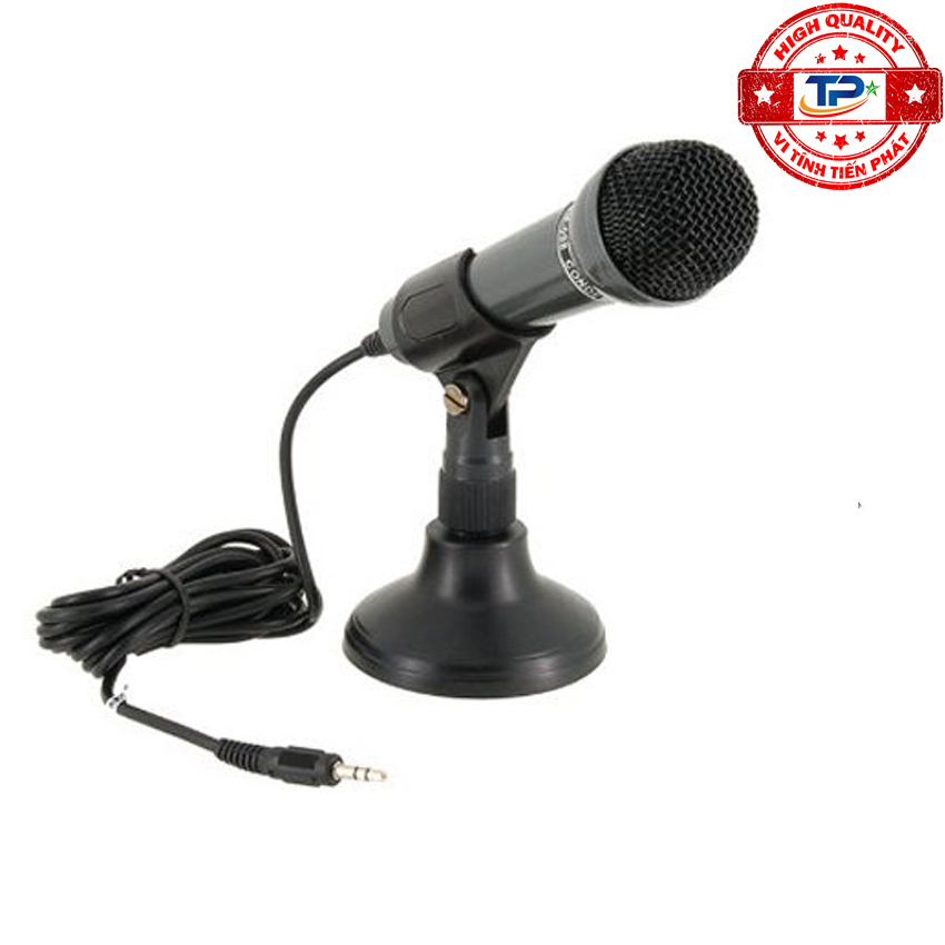 Microphone Senicc SM-098 dùng cho máy tính PC, Laptop ... jack cắm ngõ vào 3.5mm