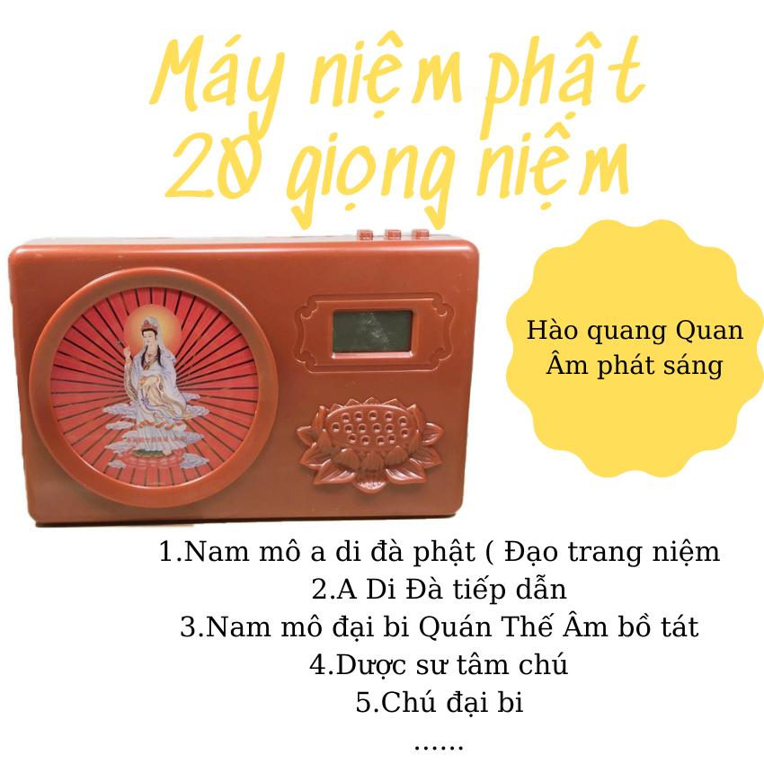 Máy niệm Phật tụng kinh 20 bài hào quang phát sáng âm thanh nhẹ nhàng của các vị thầy nổi tiếng