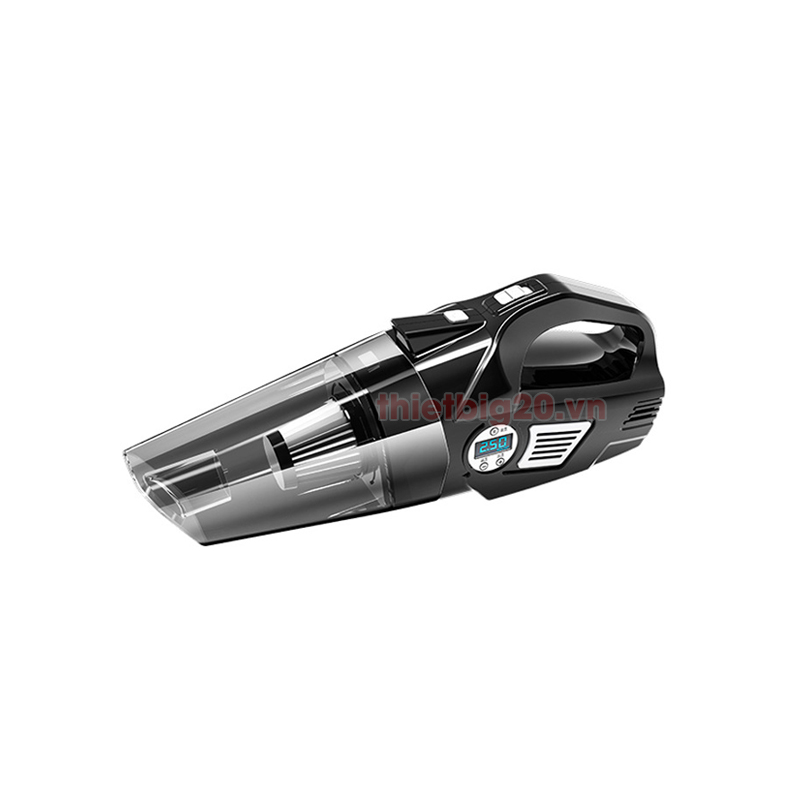 Máy hút bụi ô tô 3-in-1 làm sạch, bơm lốp tự ngắt và đo áp suất lốp điện tử GHB05W