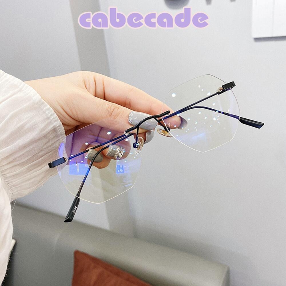 Gọng kính không vành chặn ánh sáng xanh gọng kính cận trong suốt cho nữ kính mắt nam gọng kính quang học kính người lớn