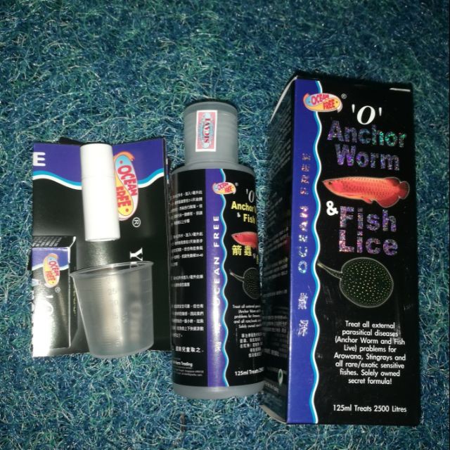 Trùng mỏ neo, rận nước, sán trên mang, ký sinh trùng Ocean Free diệt lăng quăng cho hồ cá