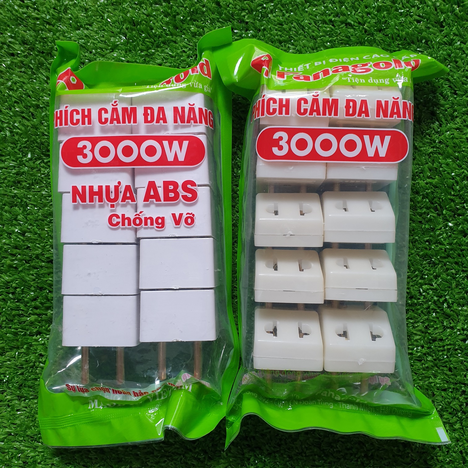 Phích cắm chuyển đổi 3 chân, phích cắm chia 3 ổ cắm
