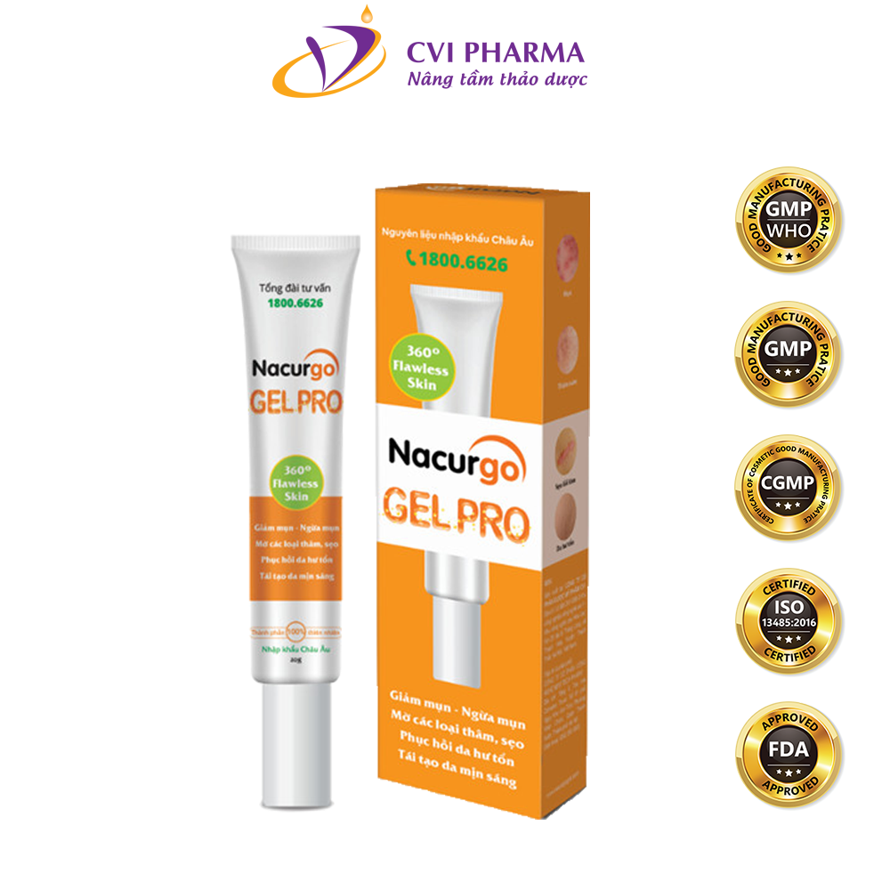 Nacurgo gelpro – ngừa mụn và mờ thâm sẹo