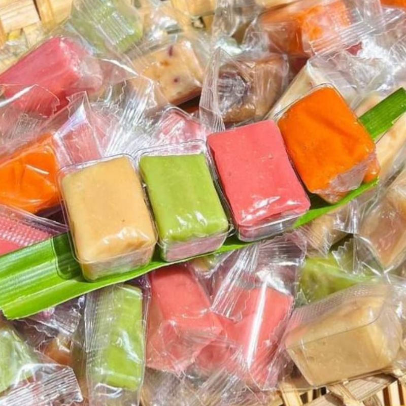 500g kẹo dừa sáp mix 7 vị đặc sản bến tre