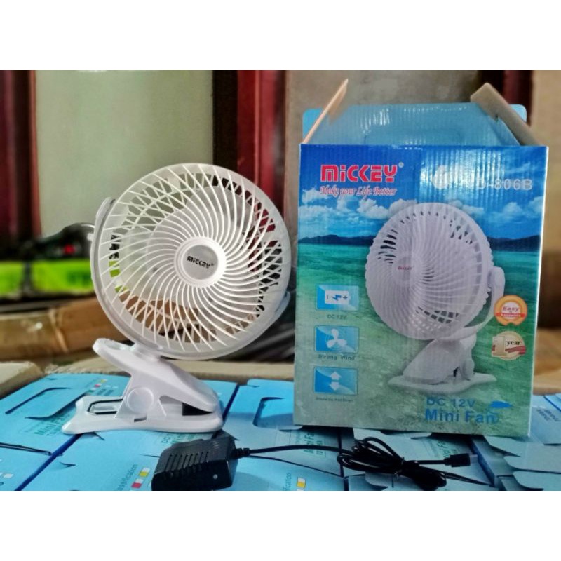 Quạt kẹp sạc mickey td 806,td805, dp7620 tích điện