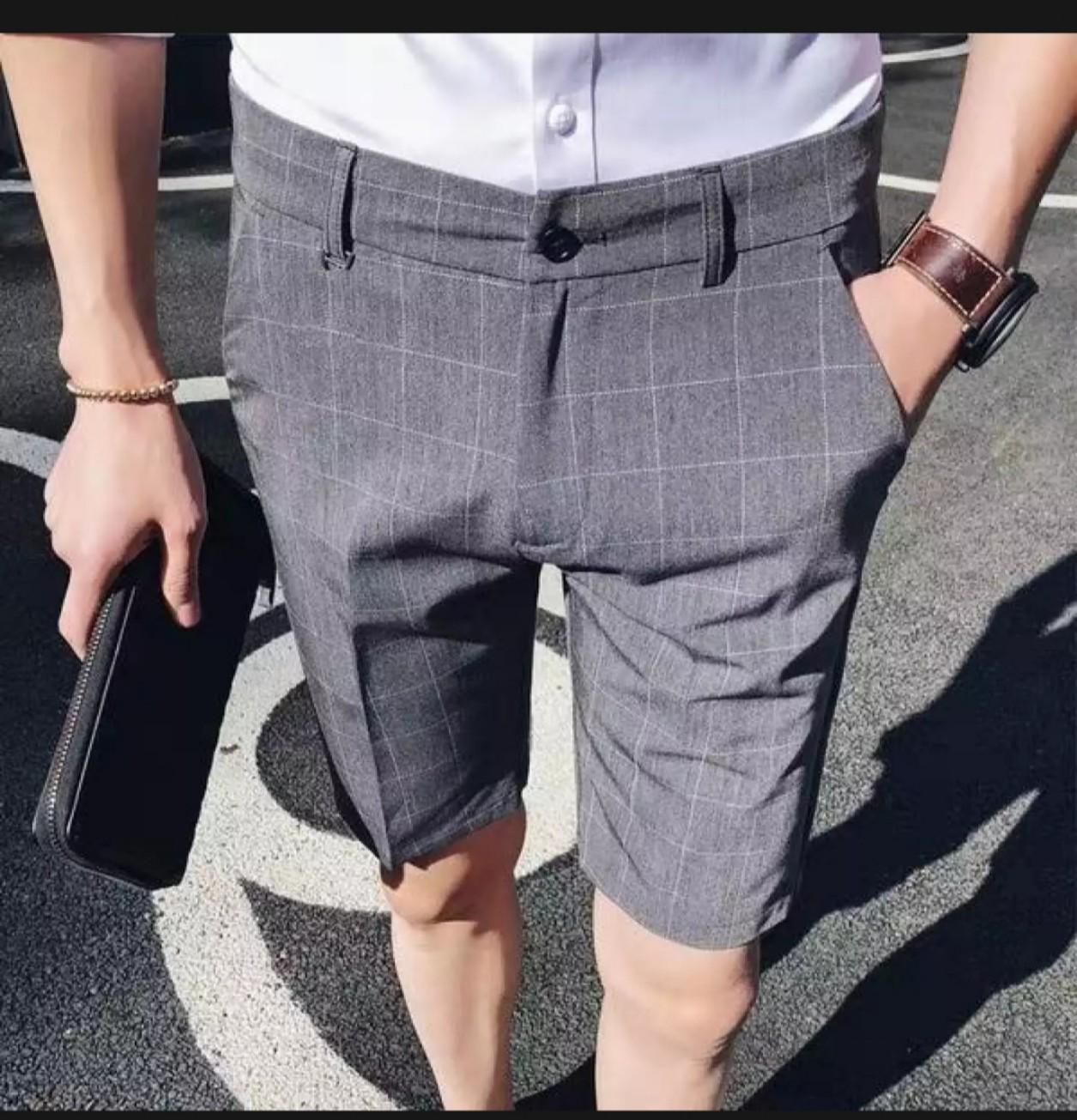 Quần short tây nam Quần short nam caro  tây âu co giãn sang trọng [ giá sỉ ] SIZE 27 ĐẾN 34