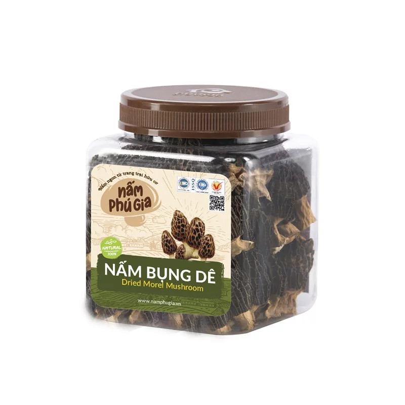 Nấm Bụng Dê Khô Cao Cấp Hộp 100g - Nấm Phú Gia