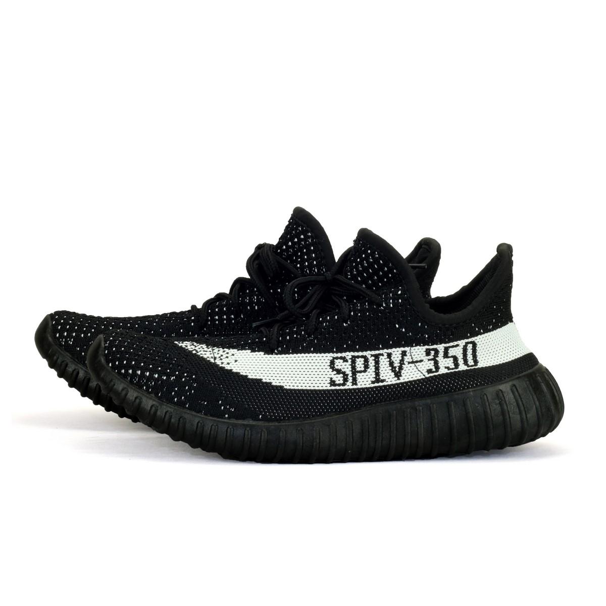 Giày Sneaker YZF 350 Nam Thời Trang Màu Đen Sọc Trắng