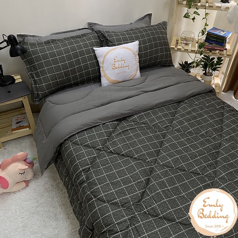 Set Chăn Phao Kèm Ga Gối Hàng Nhập Khẩu Cao Cấp Emly Bedding