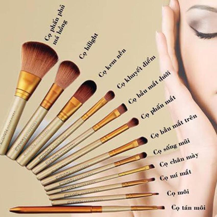 Bộ cọ trang điểm 12 món