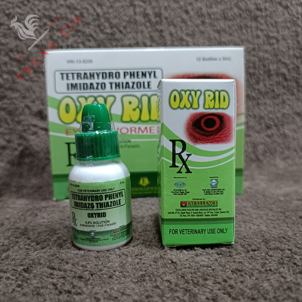 Oxy rid - nhỏ mắt gà đá cao cấp philippines - giun mắt - bệnh về mắt