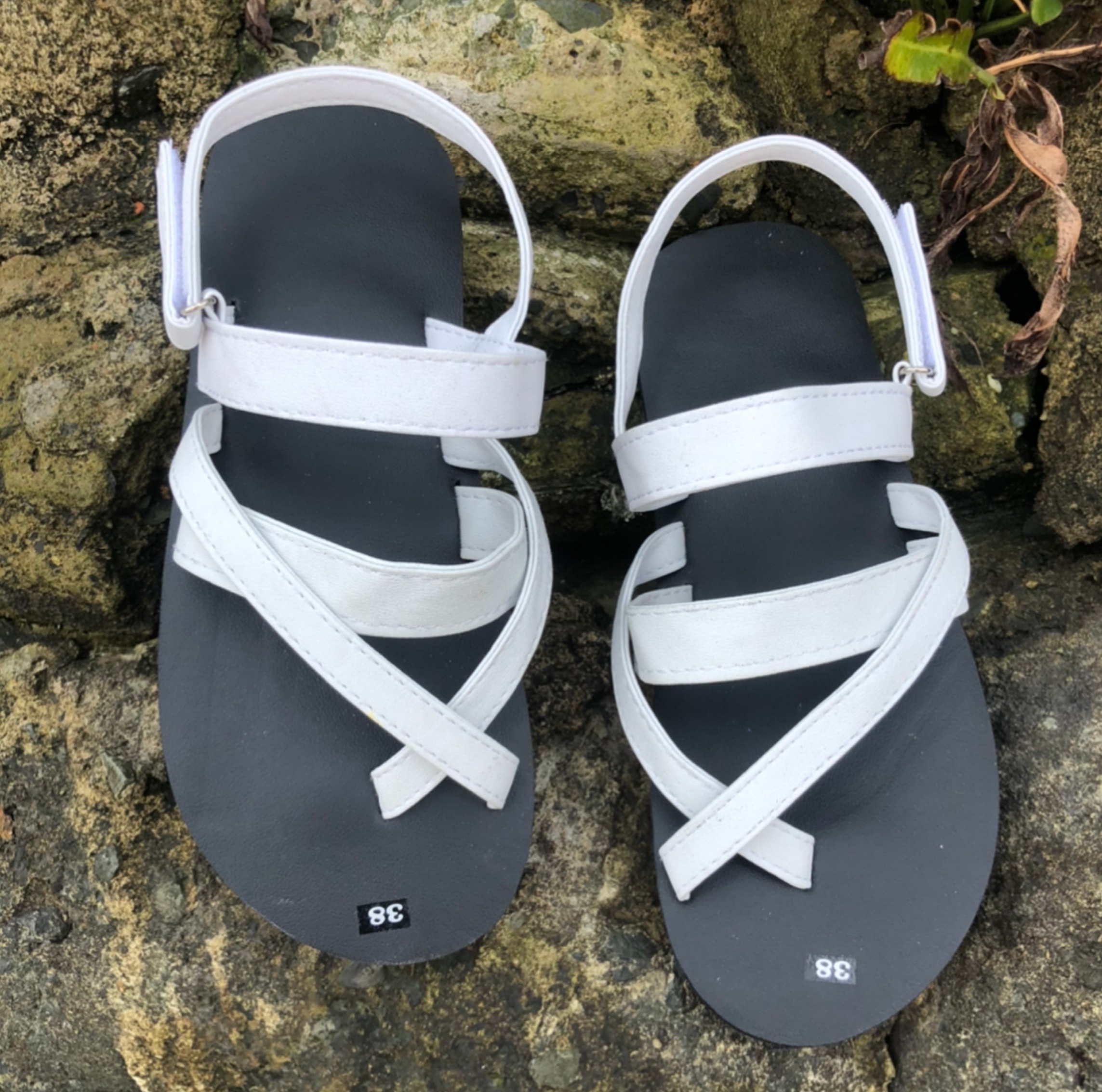 [FREESHIP + HOÀN TIỀN 50K] sandal dồng nai ( sandal nam nữ đế đen quai trắng ) size từ 35 nữ đến 42 nam