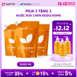 MUA 3 TẶNG 3 Nước Rửa Chén Keido.home – Tinh Dầu Cam Gừng  Oải Hương, Sạch Nhanh, Khử Mùi, Ngăn Khuẩn