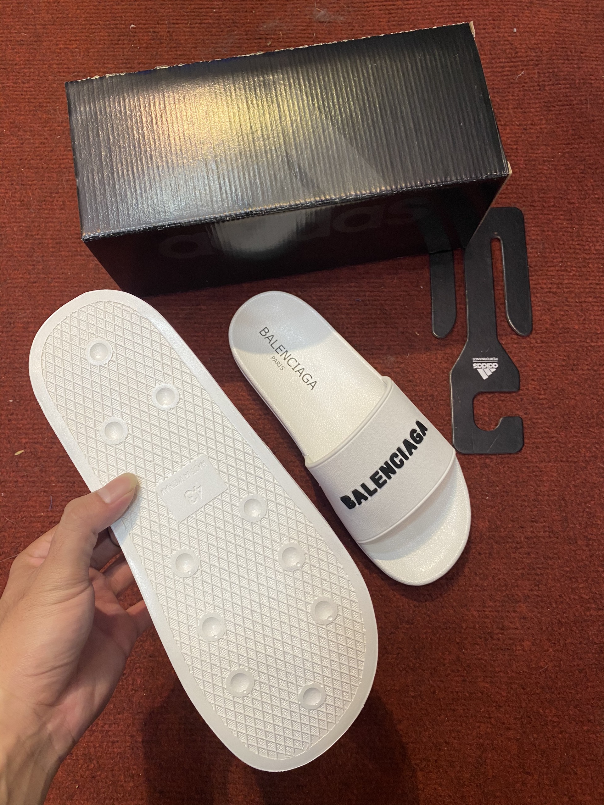 Dép balen-ciaga nam nữ - trắng