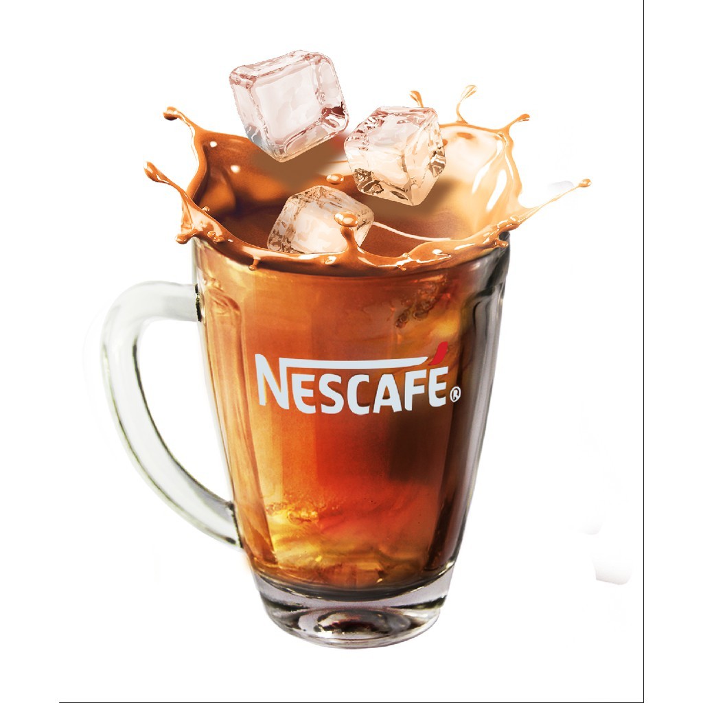 Bộ 6 ly thủy tinh có quai nescafe 375ml , ly, cốc, tách thủy tinh có quai nescafe