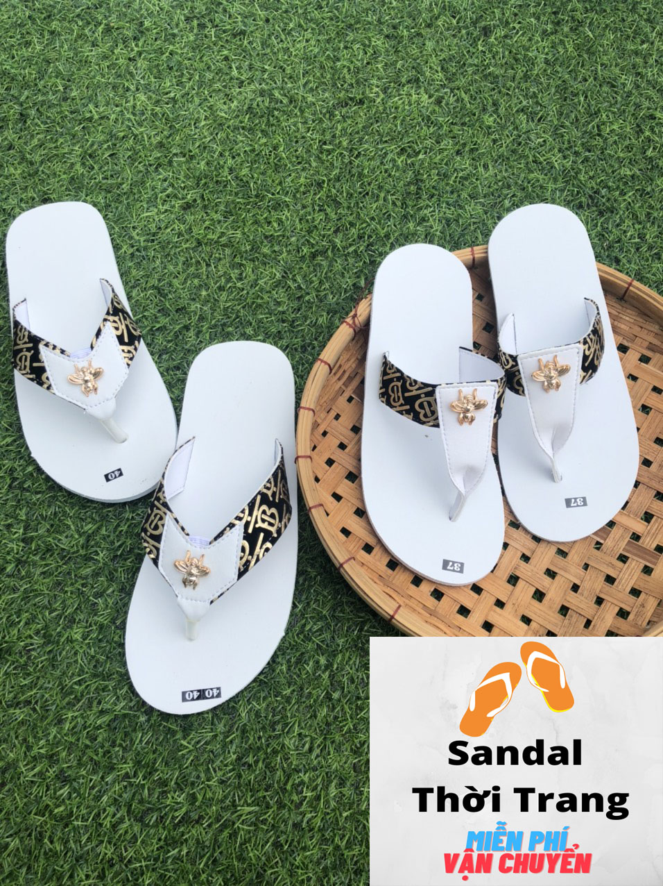 Mua giày sandal - Dép sandal 3 Quai Ngang kiểu dáng thể thao Hàn Quốc dành  cho cặp đôi nam nữ mới | Tiki
