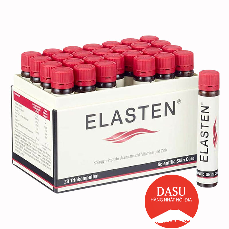 Collagen elasten trẻ hoá căng bóng da 25ml x 28 ống của đức