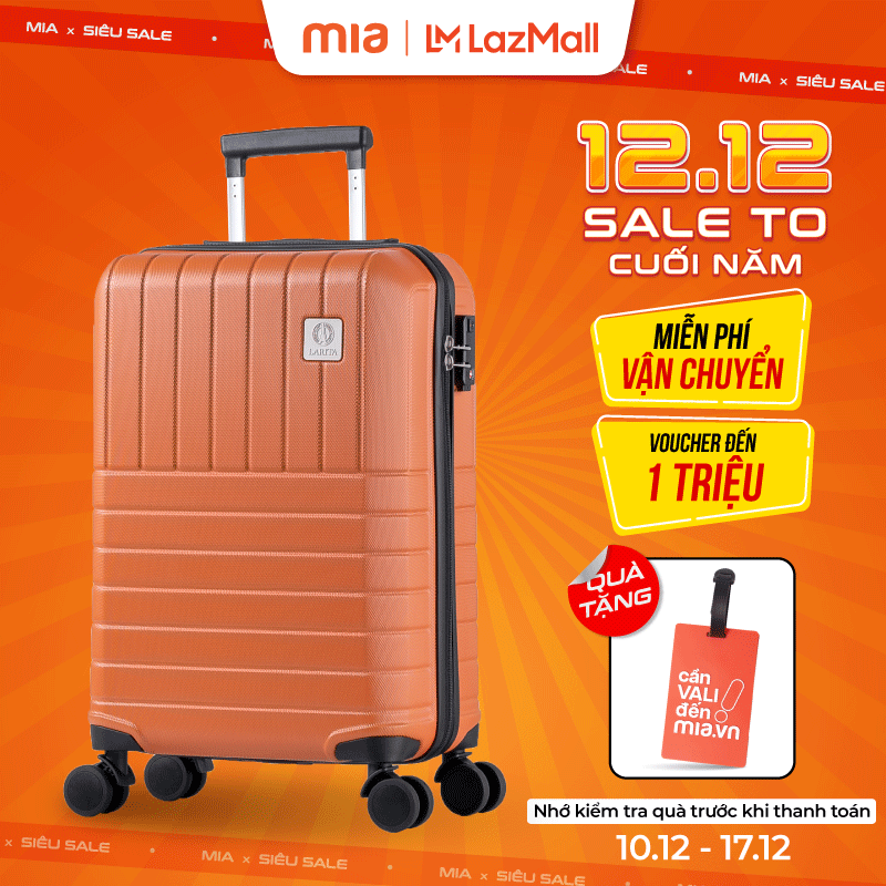 [XẢ KHO CHỈ 699K]Vali Kéo MIA.vn Du Lịch Larita SION size 20 S Nhựa ABS Cứng Cáp Bền Bỉ Khoá TSA Bảo Mật Cao- Bảo Hành Trọn Đời