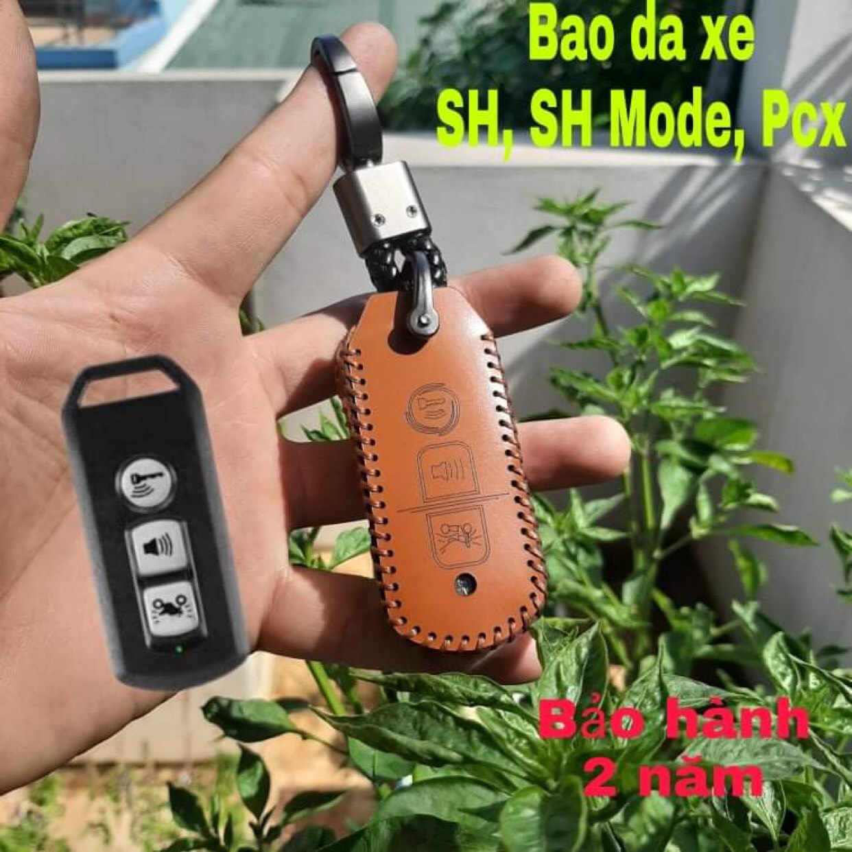 Bao da chìa khóa xe máy sh, pcx, sh mode, cub 125, adv