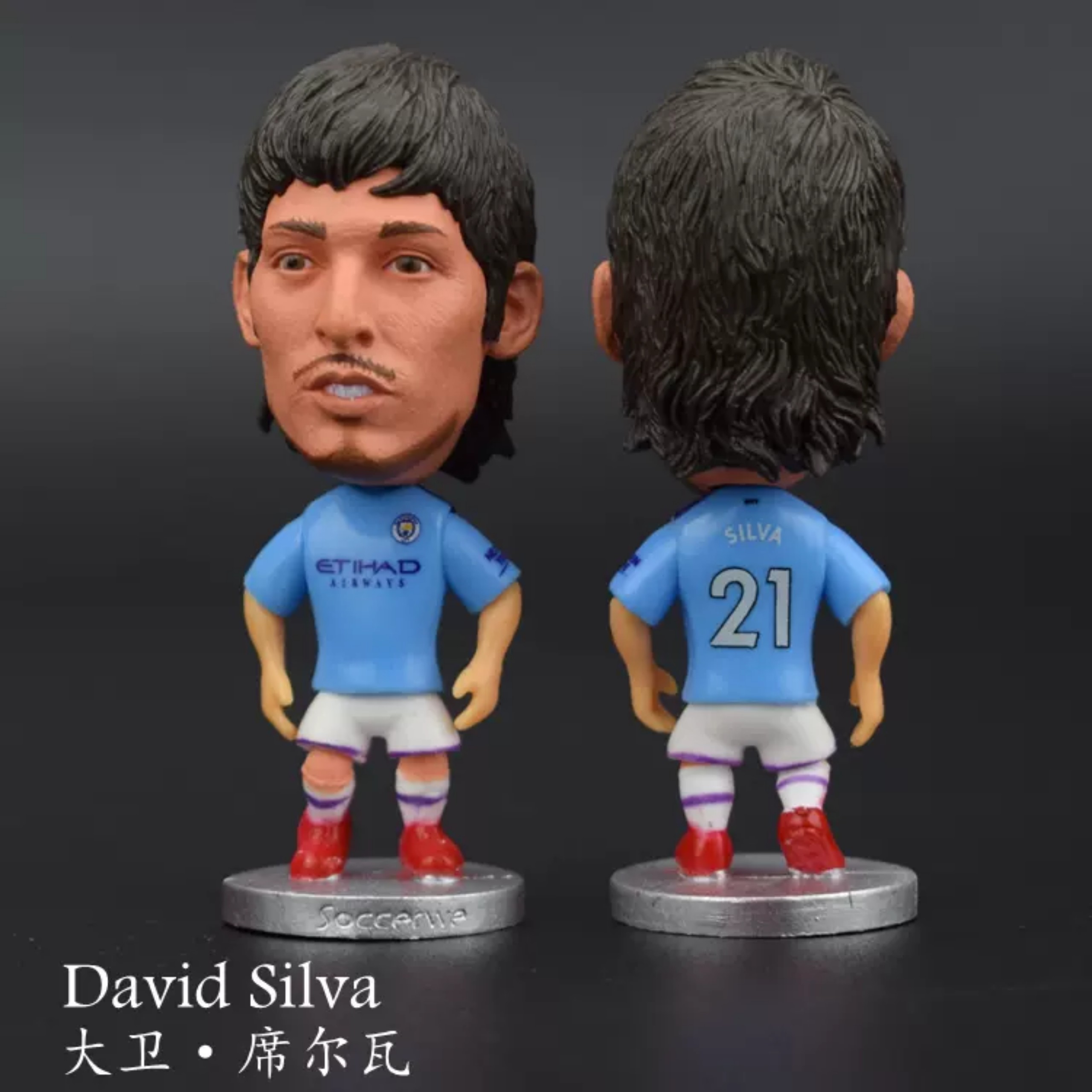 Tượng cầu thủ bóng đá David Silva Clb Mancity
