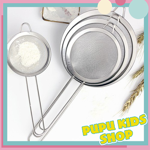 RÂY LỌC CHÁO THỨC ĂN INOX SIZE 8CM, 10CM, 12CM PUPU KIDS SHOP