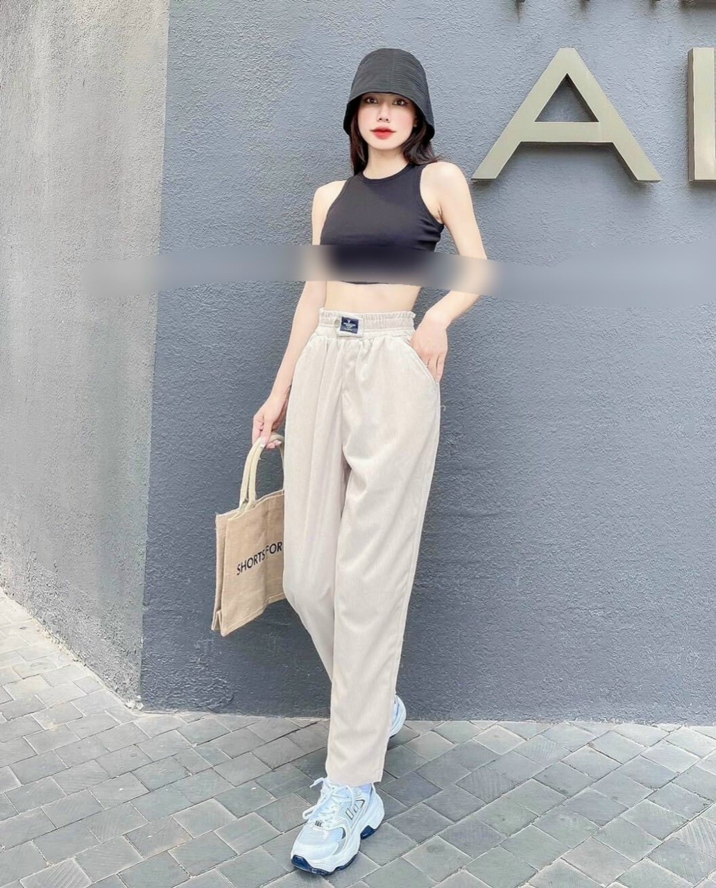 QUẦN BAGGY NHUNG TĂM STYLE HÀN QUỐC SIÊU MỀM MỊN MÁT THỜI TRANG PHÙ HỢP ĐI HỌC, ĐI LÀM, ĐI CHƠI