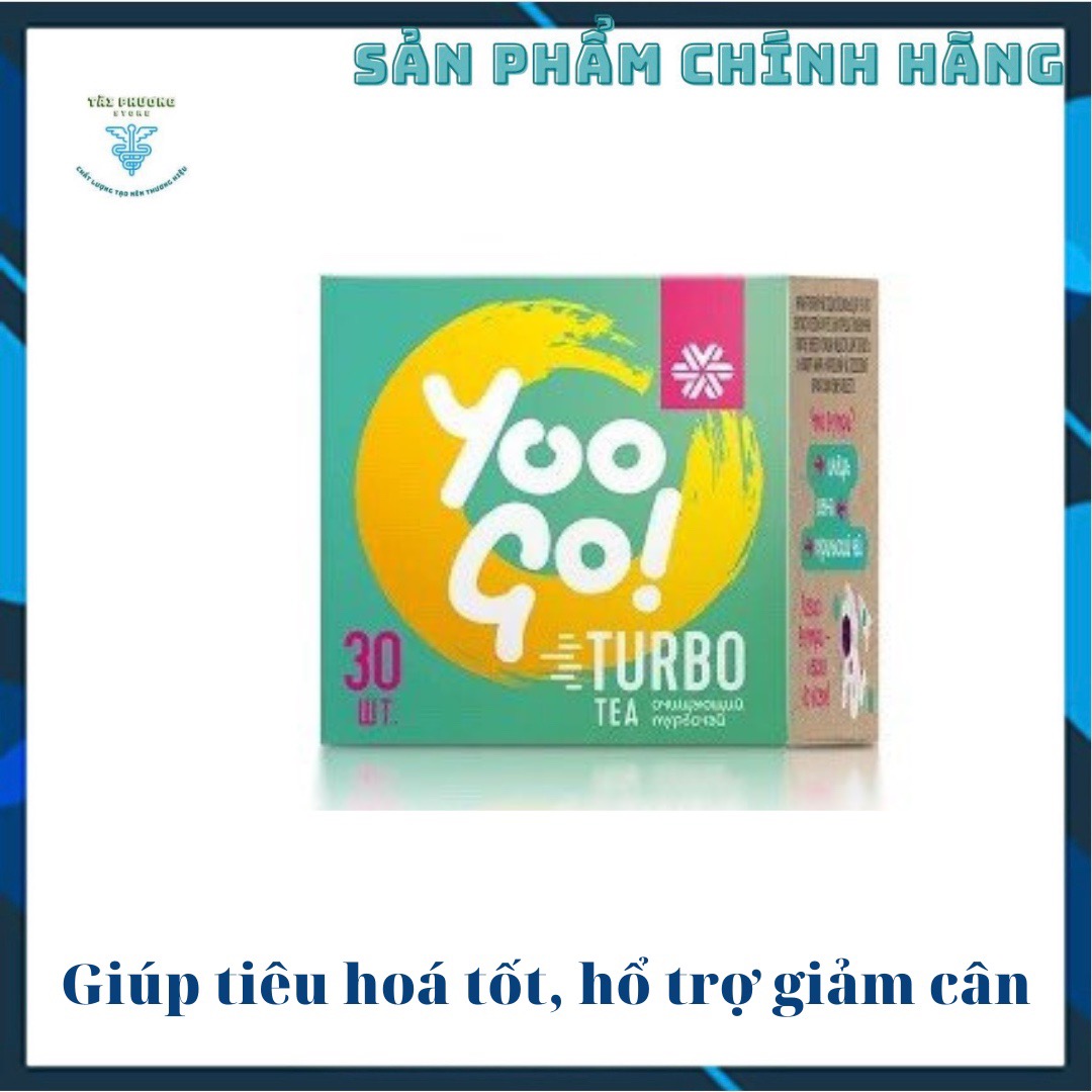 Trà thảo mộc YOO GO Turbo tea- Siberian Wellness-Hỗ trợ giảm cân, giảm mỡ, thải độc, thanh lọc cơ thể,hỗ táo bón 30 gói