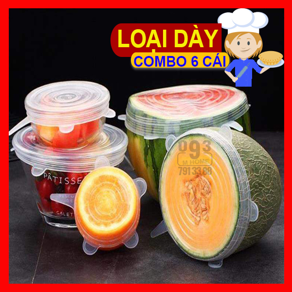 Combo 6 Màng Bọc Hộp Thức Ăn Thực Phẩm