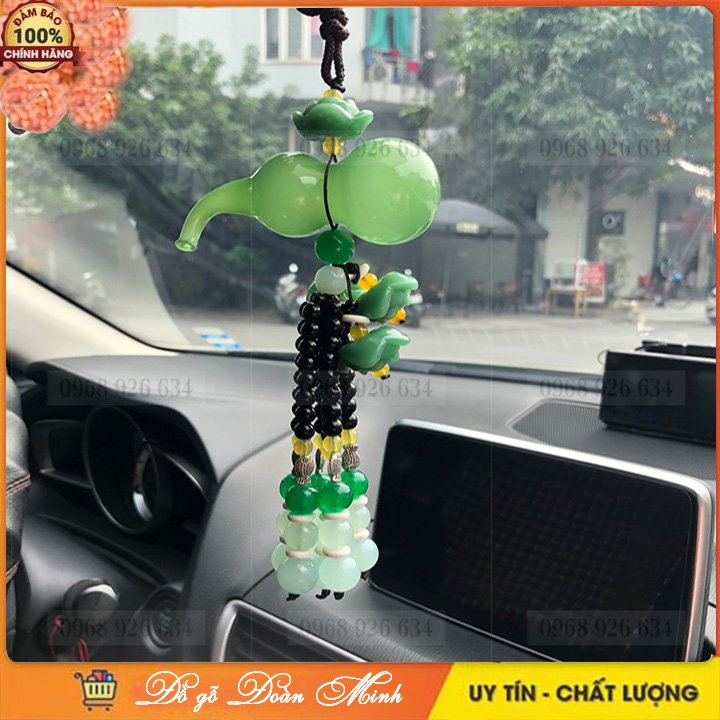 Móc treo ô tô đá phong thủy- dây treo xe mang lại may mắn