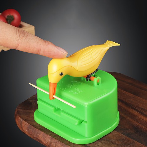 Lọ đựng tăm xỉa răng hình chú chim tự lấy thông minh