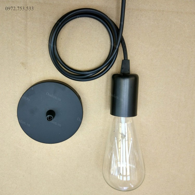 bộ dây đui đèn thả gồm bóng