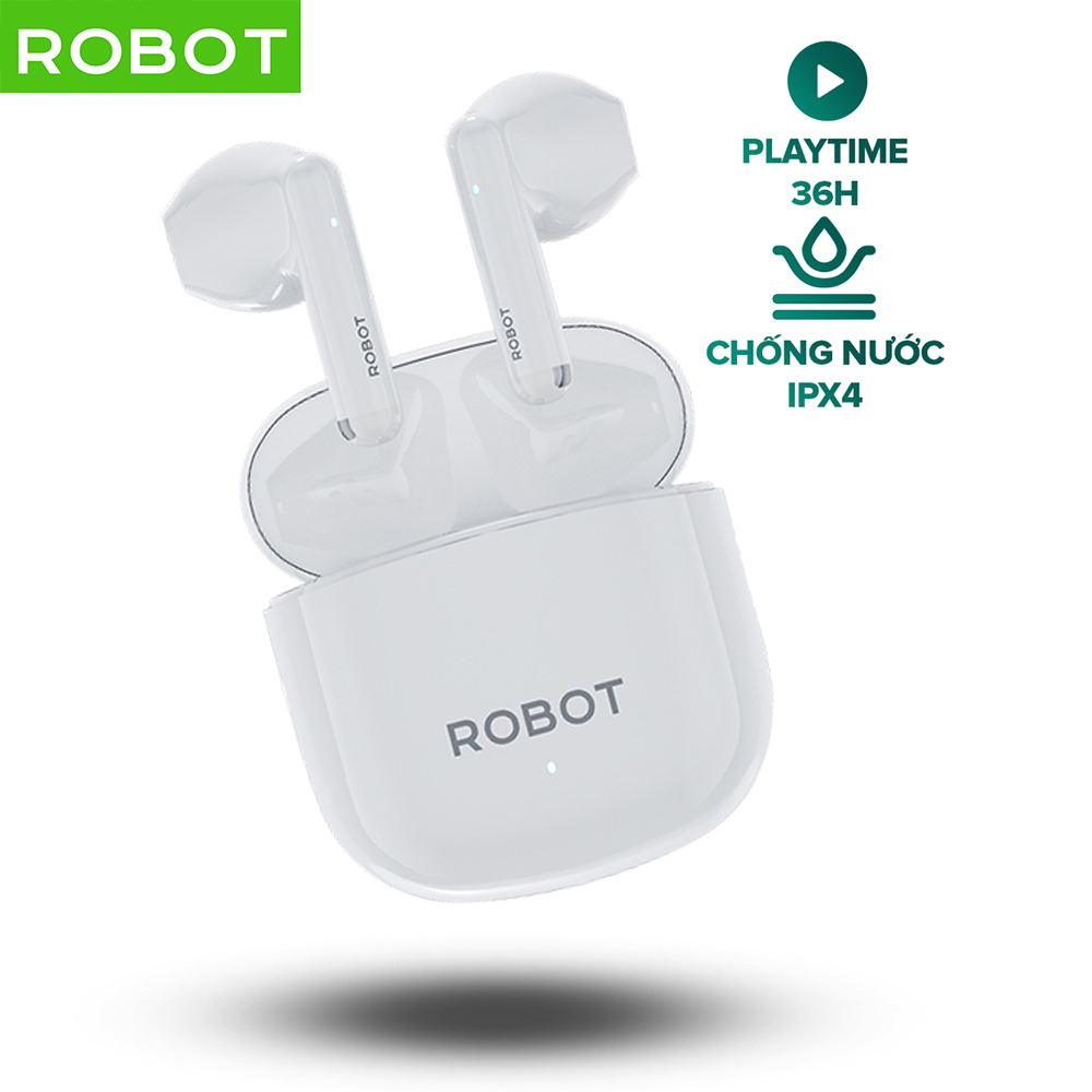 Tai nghe bluetooth Robot Airbuds T60 Semi In Ear Playtime 36H Chống Nước
