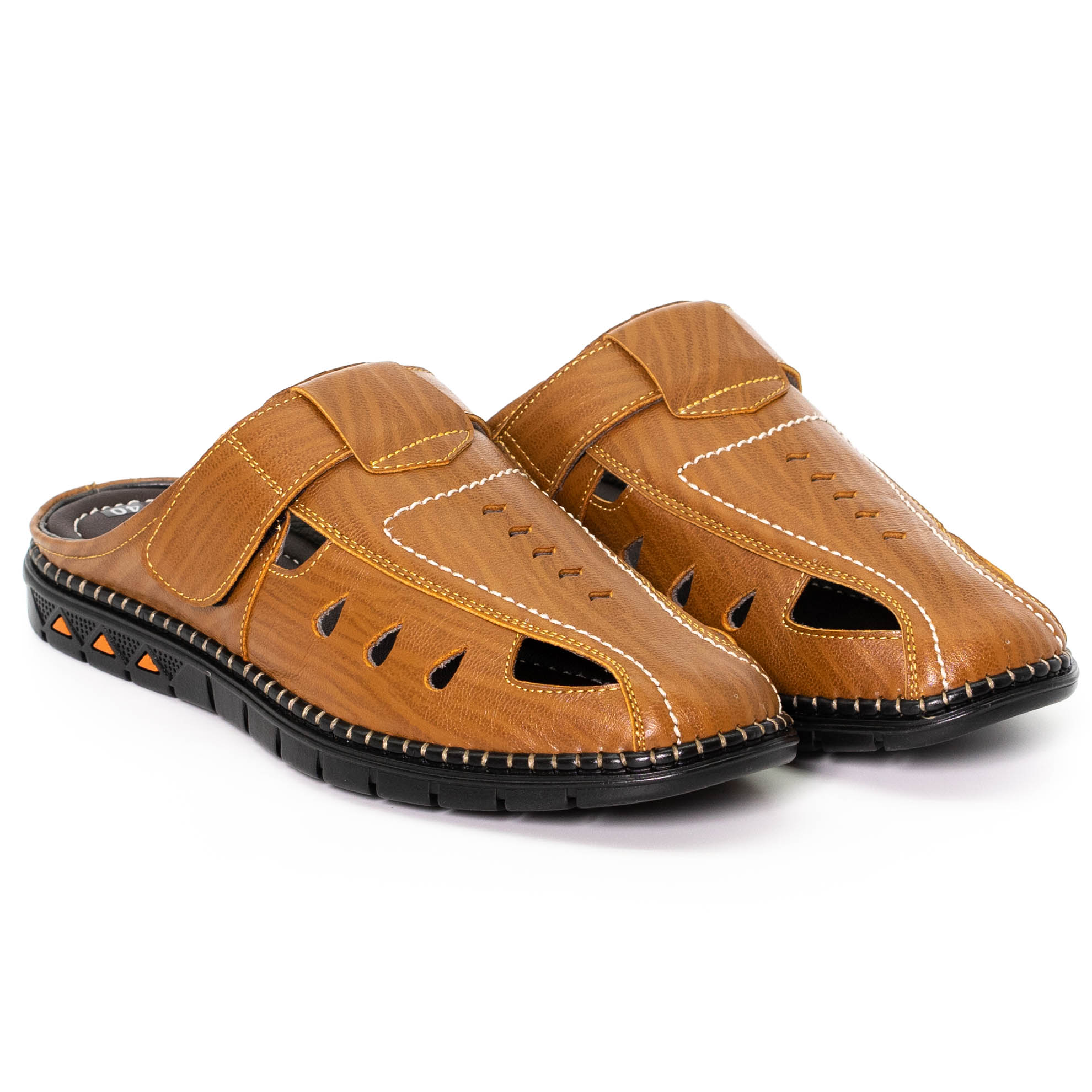 Giày sabo, giày sục da bò thật đục lổ thoáng mát VO Shoes HT811