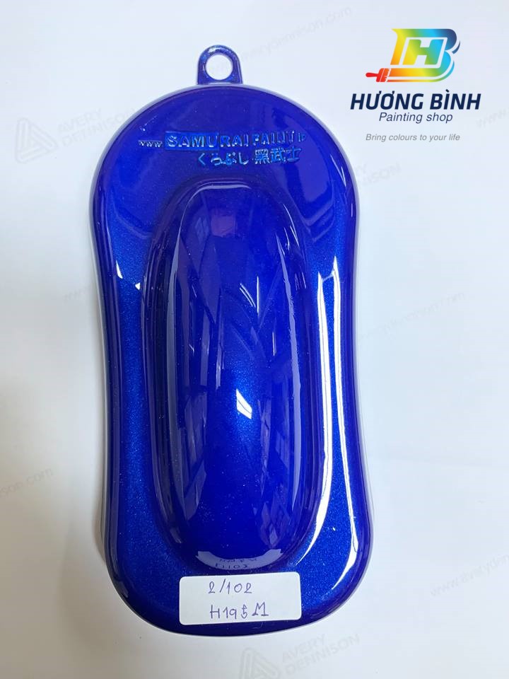 Sơn xịt Samurai màu Xanh Dương Thể Thao - H195M (400ml) (có khả năng kháng xăng A92, A95)