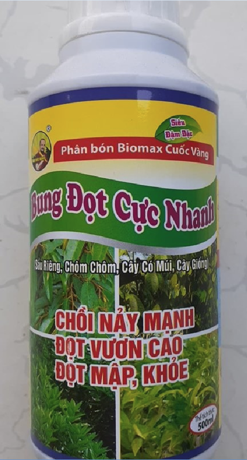 Phân bón bung đọt Biomax Cuốc Vàng  - Bung đọt cực nhanh - Chai 500ml