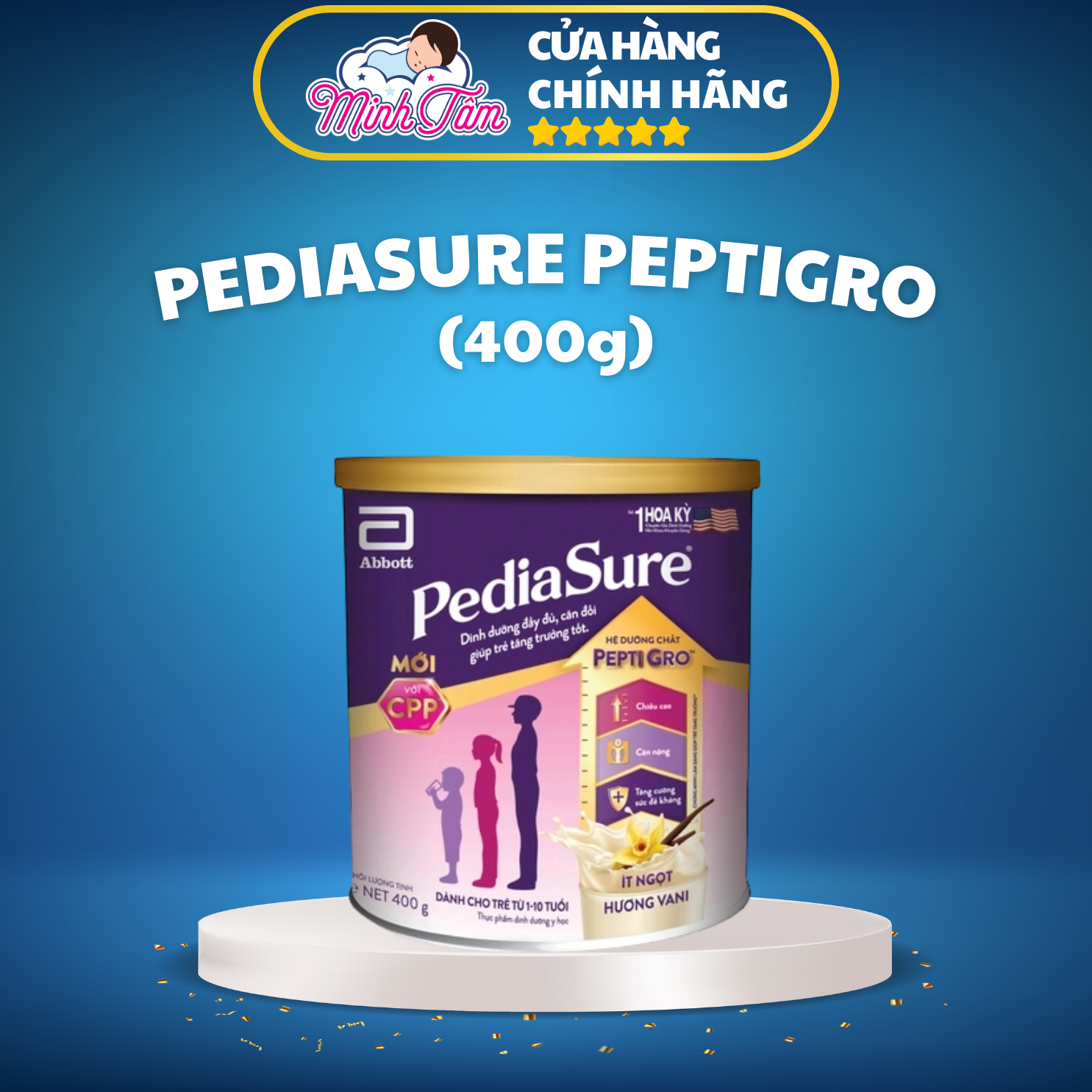 Sữa bột abbott pediasure pepti gro