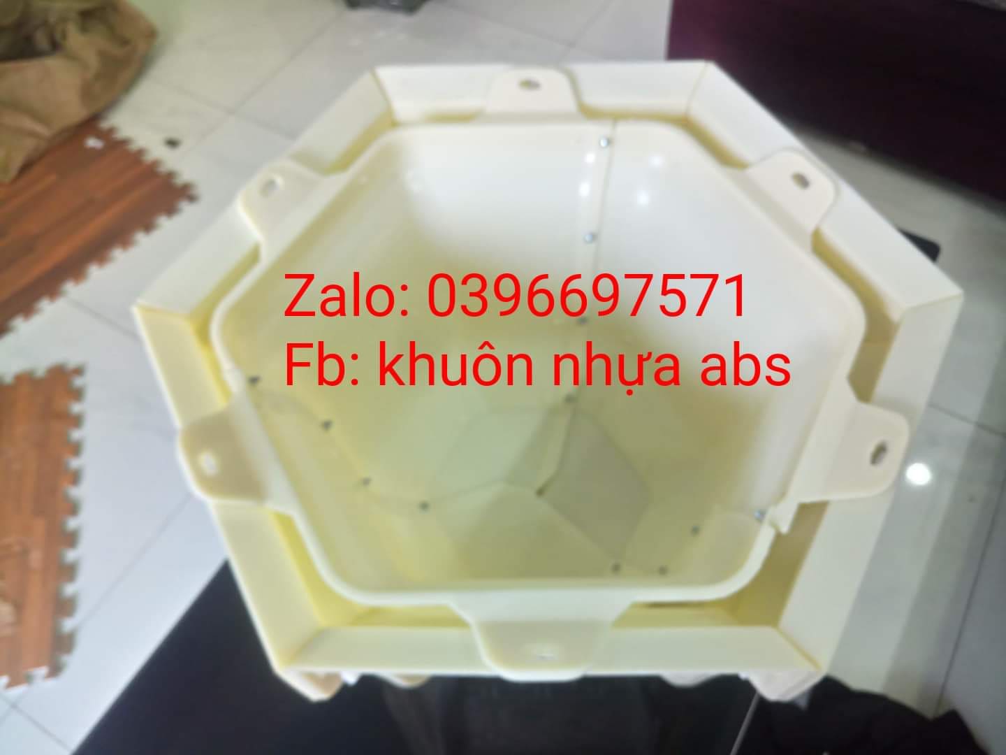 Khuôn đúc chậu lục giác 45 ( phúc lộc thọ ) mẫu mới 2020