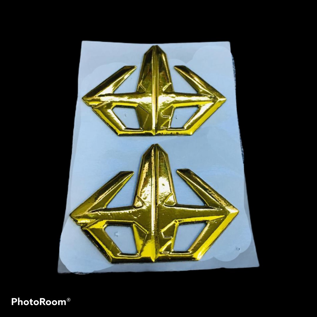 Tem dán xe máy logo airblade màu vàng trang trí xe