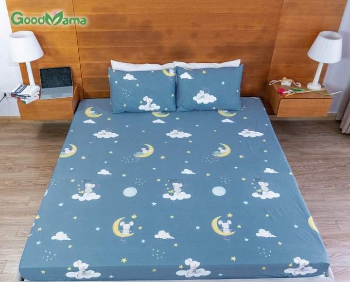 Gra chống thấm cotton goodmama - ga chống thấm cao cấp cho bé [HÀNG CÓ SẴN GIAO NGAY]