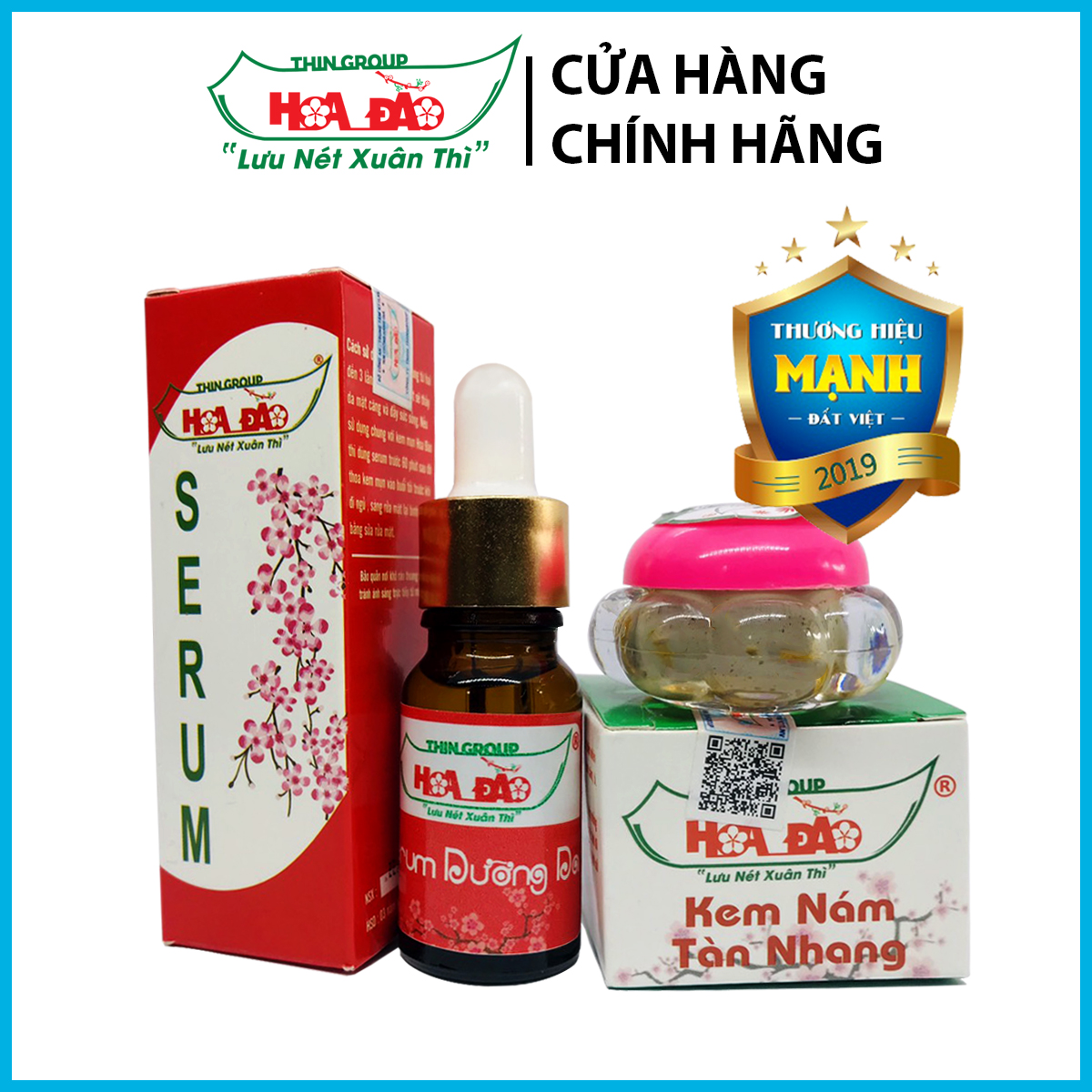 Combo xóa mờ Thâm, Nám, Tàn Nhang Hoa Đào