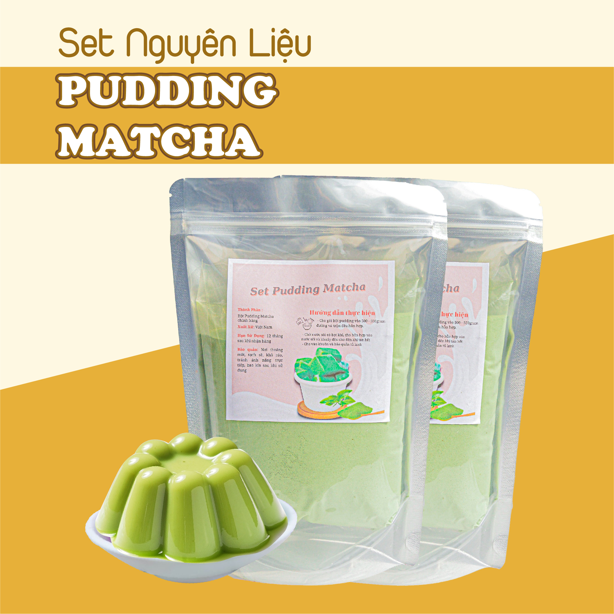 Pudding Khoai Môn Nguyên Liệu Tự Pha Trà Sữa Ngon Chuẩn Vị Trà Sữa Bếp Cute Official