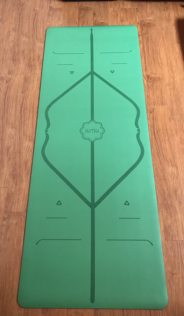 Thảm tập yoga cao cấp Hatha định tuyến Tặng kèm túi chuyên dụng