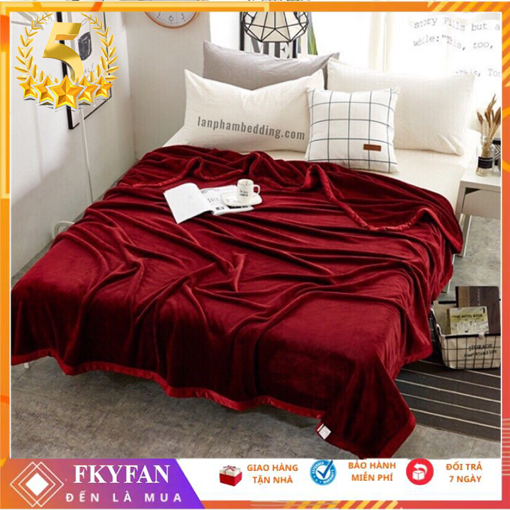 Chăn nhung mềm MUJI lông thỏ, CHĂN LÔNG CỪU ÚC mùa đông 2m x 2m3 cao cấp, chăn mền văn phòng mịn ấm ÁP CHĂN LÔNG CỪU mùa đông FULL GIƯỜNG