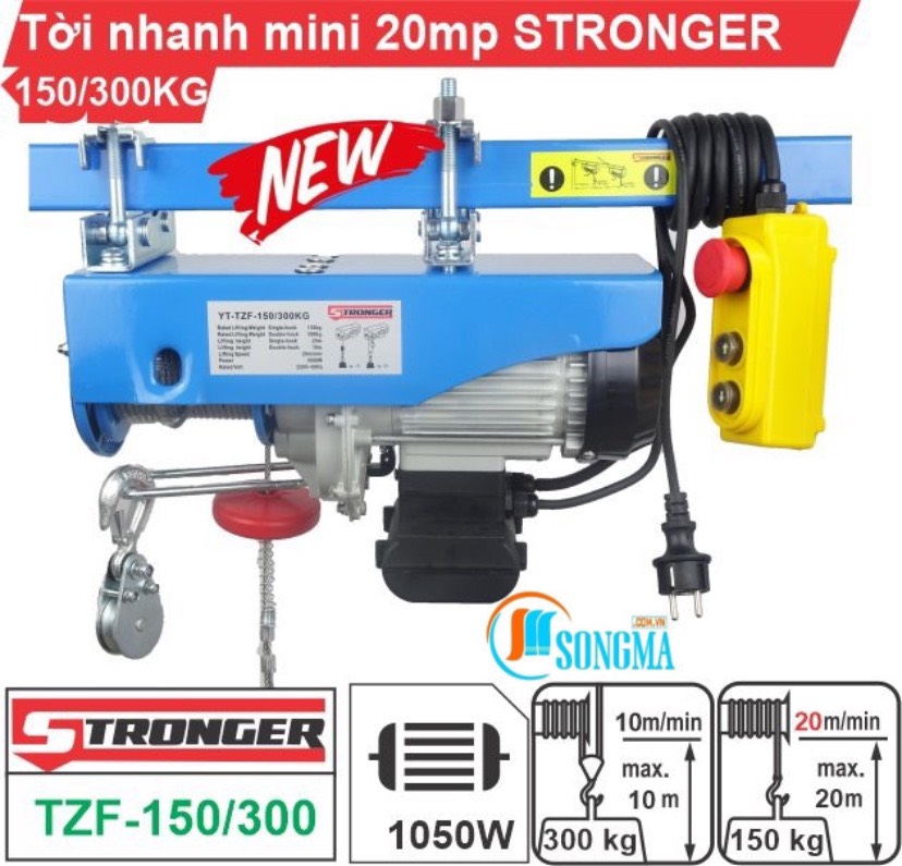 Tời điện nhanh mini stronger yt-tzf-150/300