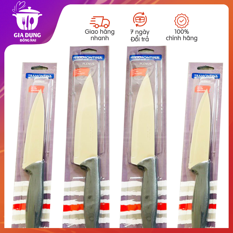 Dao thái rau củ quả bằng thép không gỉ Tramontina, dao bếp nhập khẩu chính hãng, dao thái lan giá rẻ