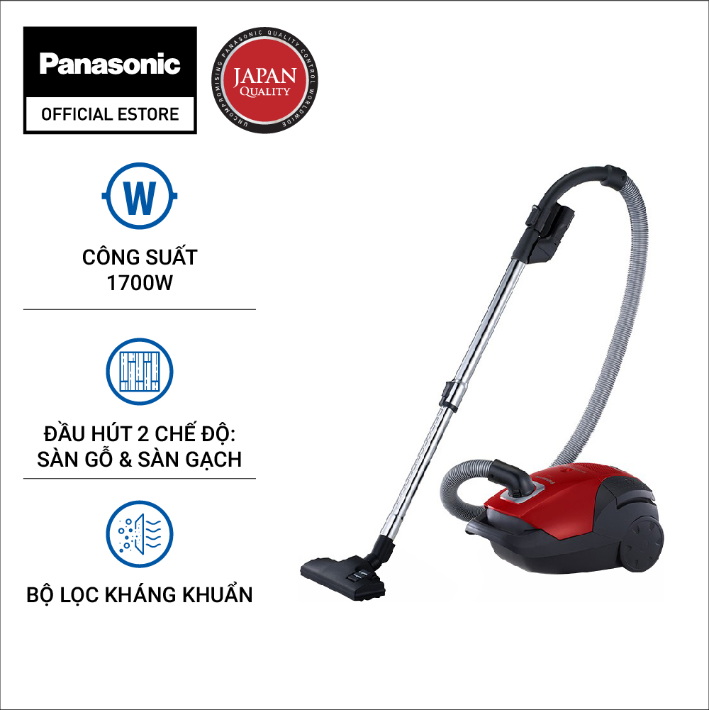 [Trả góp 0%] Máy Hút Bụi Panasonic MC-CG525RN49 - Công suất mạnh, dung tích lớn - Bảo hành chính hãng 12 tháng